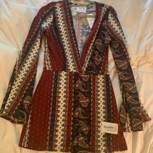 COPY - Sadie & Sage Burgundy Romper Size M